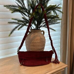 Free people sling bag red NWOT